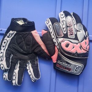 AXO Kids Comp Sport BMX Motorcross Racing Gloves Pink Girls Small